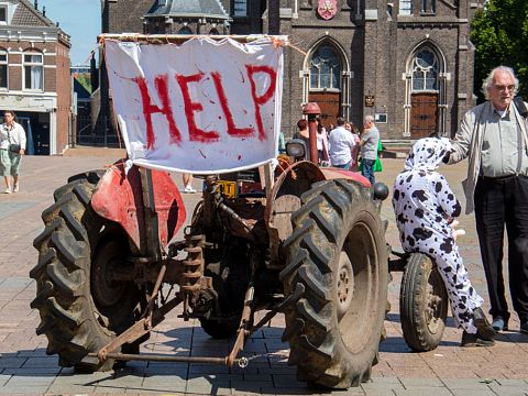 Boerenprotest op het Stadserf