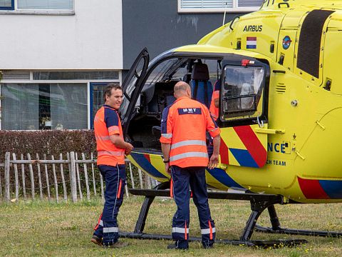 Inzet traumahelikopter voor gevallen vrouw in scootmobiel