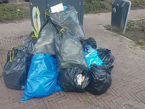 Controleurs treden op tegen bijplaatsen vuilnis