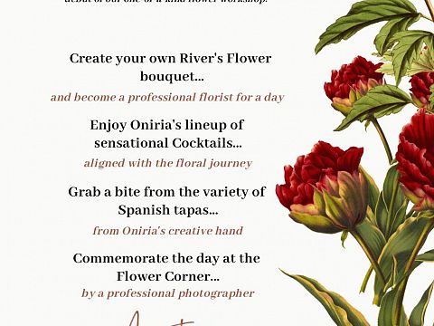 Bloemenextravaganza met River's Flower Bar en Oniria