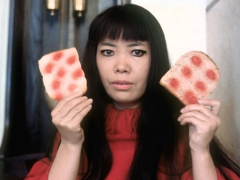 Foto's van Yayoi Kusama te zien in museum