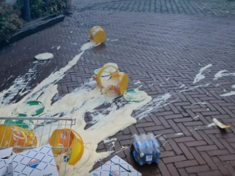 Afgevallen lading: overal mayonaise