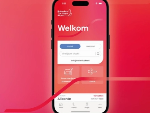 App Rotterdams vliegveld heeft nieuw jasje