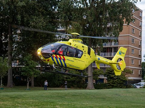 Traumahelikopter voor incident in hotel