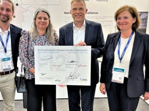 Samenwerking voor waterstofvliegroute