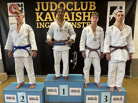 Drie Schiedamse judomedailles in Ingelmunster
