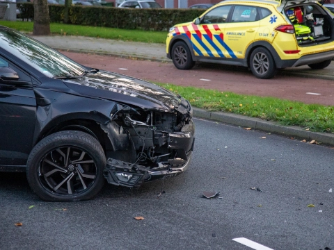 Grote drukte door botsing oostkant van Schiedam