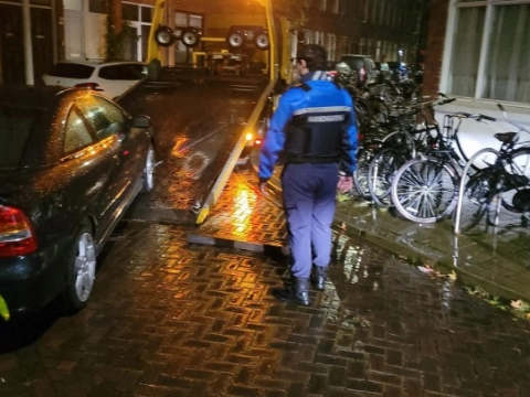 Auto weggesleept vanwege verlopen kenteken