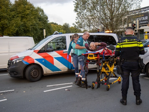 Fietser geschept op oversteekplaats