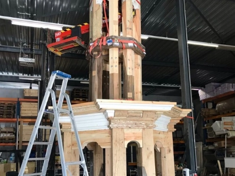 Toren kan bijna weer teruggeplaatst worden