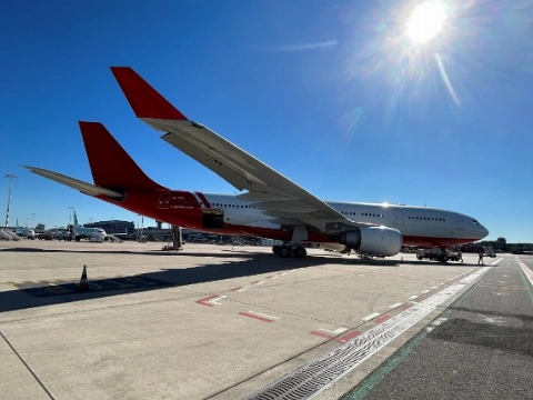 Bijzondere bezoeker op Rotterdamse luchthaven