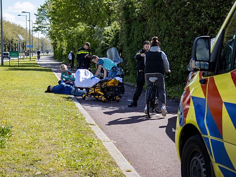 Scooterrijder gewond na frontale botsing