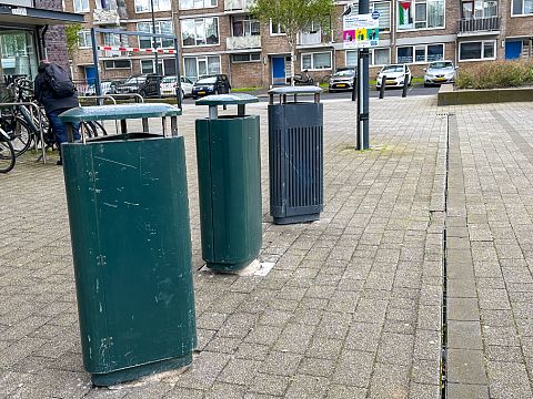 Welke vogelproof-afvalbak heeft toekomst in Schiedam?