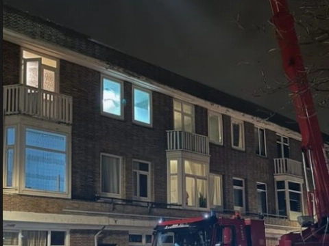 Groot gat in dak aangetroffen