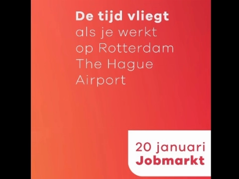 Jobmarkt op Rotterdams vliegveld