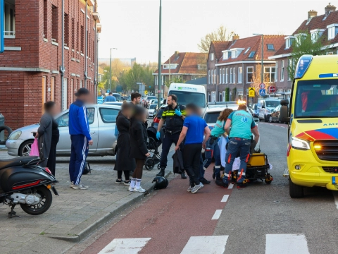 Gewond na aanrijding op scooter