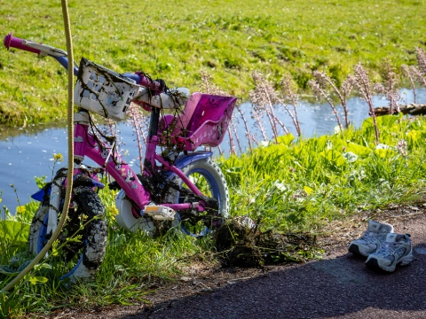 Brandweerduikers doorzoeken sloot Harreweg