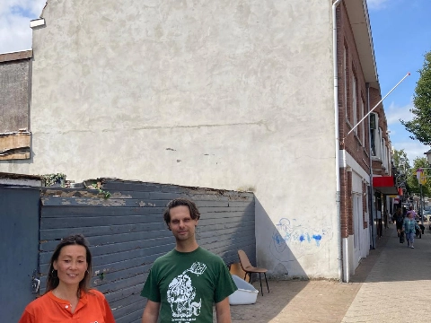 Muurschildering in Groenelaan typeert de wijk naar eigen wens