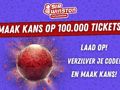 Maak kans op 100.000 tickets bij Sir Winston Fun & Games