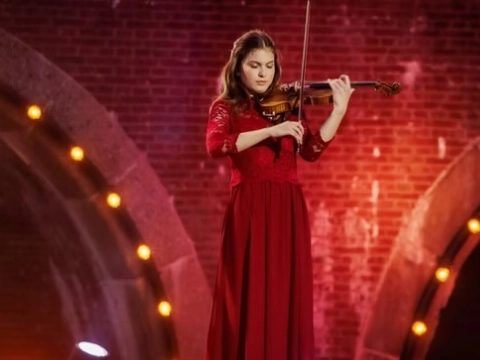 Jong viooltalent in Havenkerk