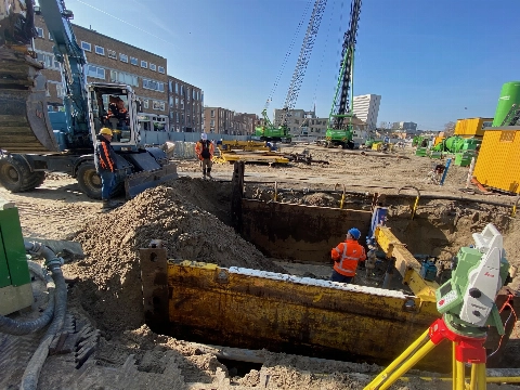 Transportleiding drinkwater lekt
