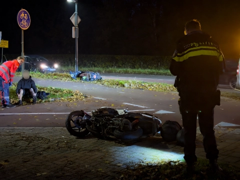 Scooterrijders tegen elkaar