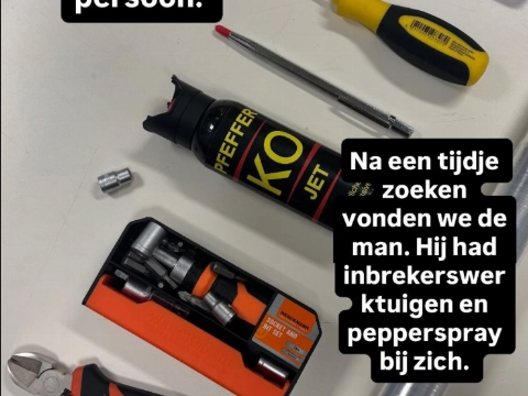 Politie grijpt inbreker op Harga in kladden