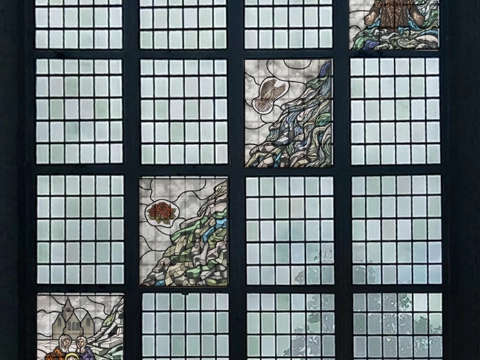 Liduina en St. Jan op nieuwe ramen Grote of St.-Janskerk