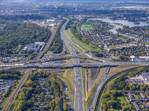 Verbindingsweg A20 - A16 vanuit Schiedam afgesloten