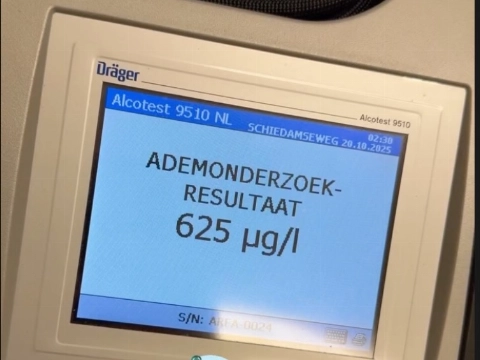 Bestuurder zwaar over de schreef