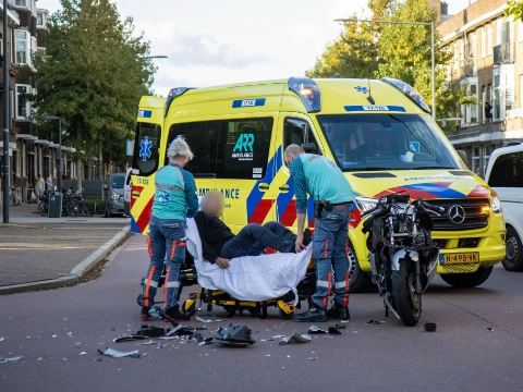 Motorrijder naar ziekenhuis na ongeval