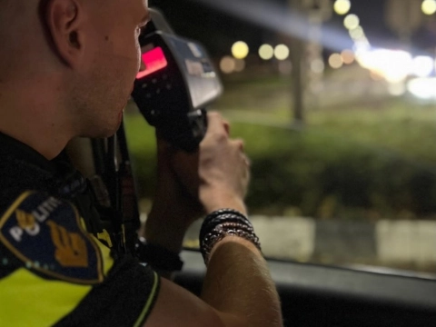 Politie bekeurt voor te hard rijden in Schiedam