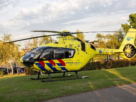 Traumahelikopter landt in de Vlinderbuurt