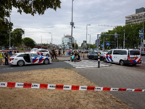 Achtervolging eindigt in crash op Marconiplein