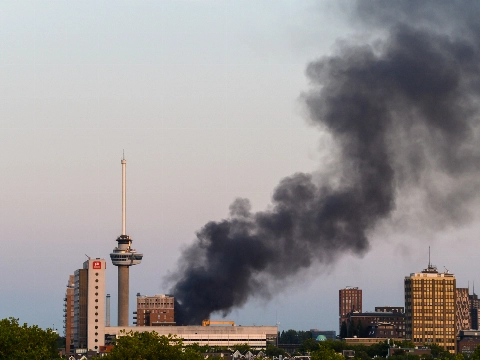 Stank van brand op zuid ook in Schiedam