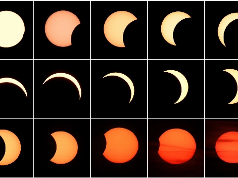 De zonsverduistering in vijftien stappen