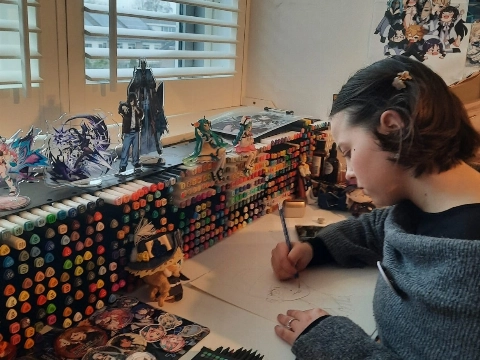 Veronique toont haar talent