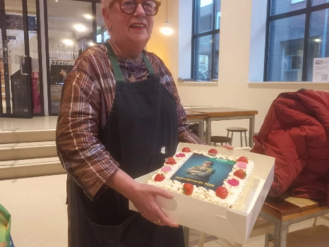 Ine Elderkamp in het zonnetje gezet