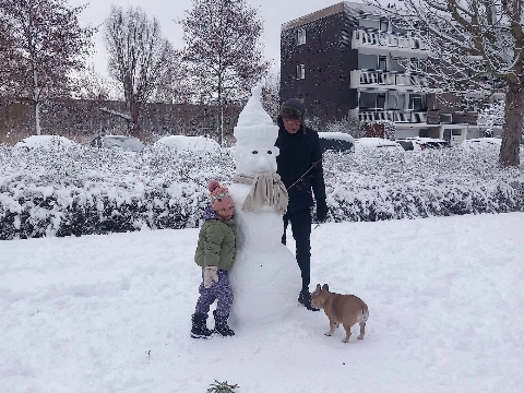 Stad voor sneeuwpoppen