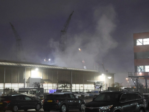 Brandweer naar Damen