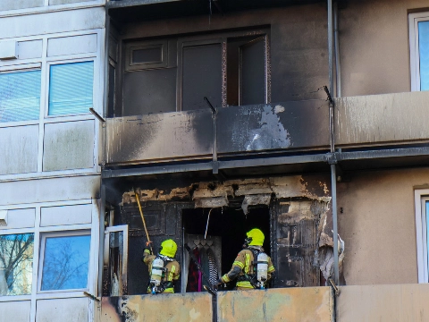 Grote schade na forse woningbrand