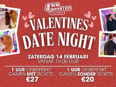 Bezorg jouw Valentijn topavond bij SirWinston Fun&Games