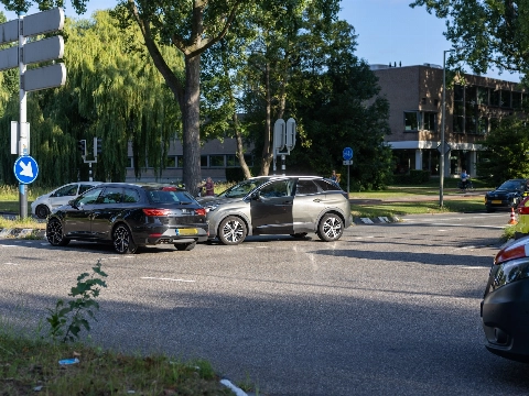 Ongeval op druk kruispunt