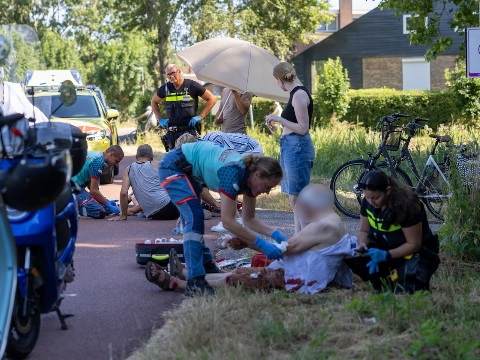 Twee gewonden bij fietsongeval