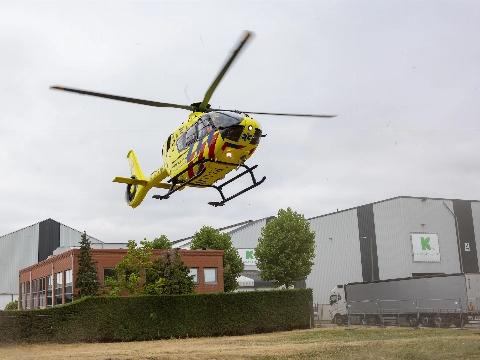 Grote inzet hulpverleners na bedrijfsongeval