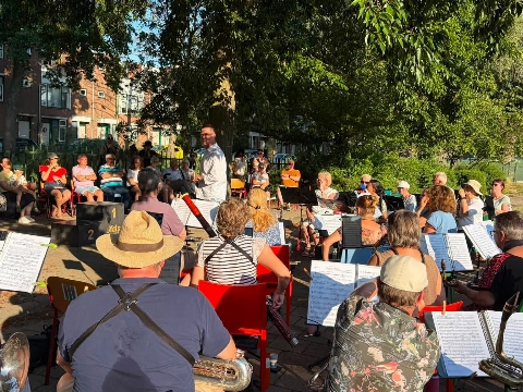 Pleinconcert in het lommer