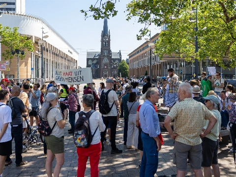 Twee demonstraties in het centrum