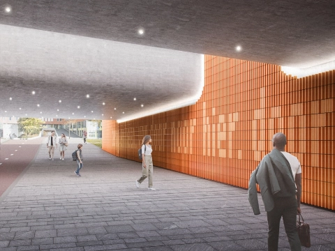 Werk aan tunnel onder spoor is begonnen