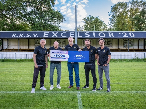 Excelsior'20 mag als Club van de Week 5000 euro bijschrijven