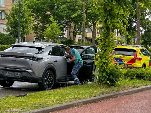 Kop-staartbotsing in Schiedam